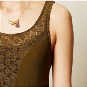 Anthropologie Dresses - Anthropologie Lilka Matepe Lace Dress in moss Anthropologie Dresses - Anthropologie Lilka Matepe Lace Dress in moss